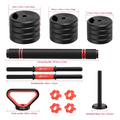 3-in-1 Adjustable Dumbbell & Barbell Set – 20kg or 26kg