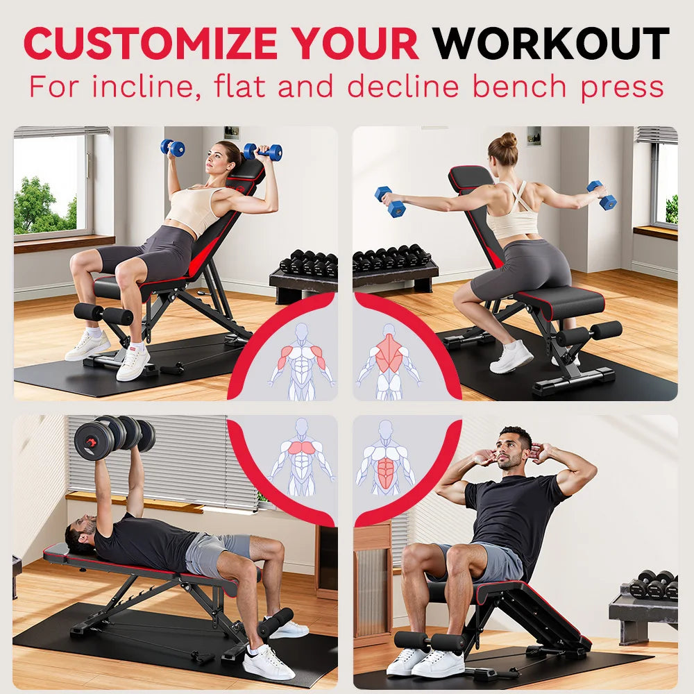Adjustable Folding Weight Bench