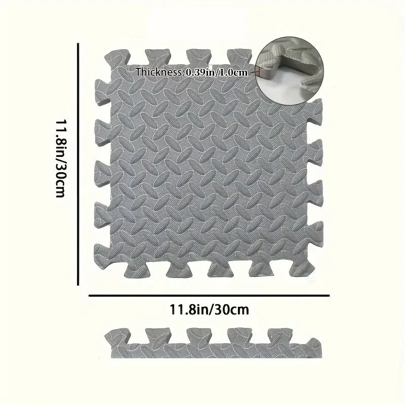 Interlocking Foam Floor Mats – 16 Piece Home Gym & Yoga Set