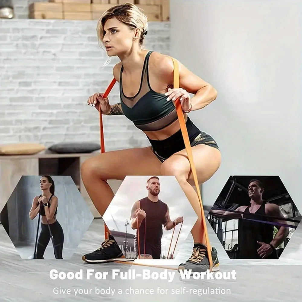Stackable TPE Resistance Bands for Strength & Fitness Training