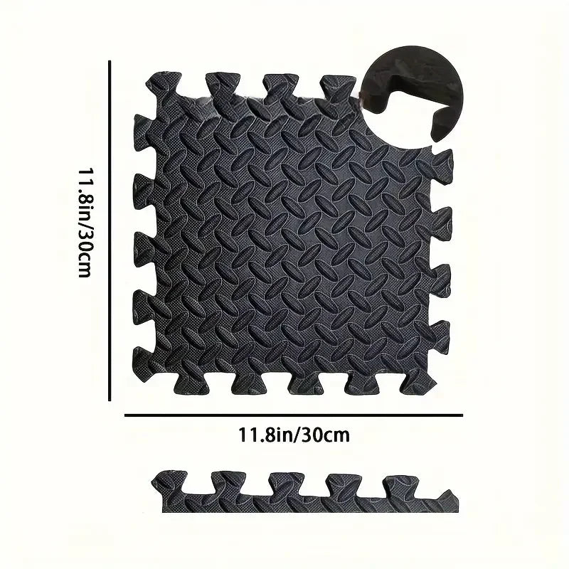 Interlocking Foam Floor Mats – 16 Piece Home Gym & Yoga Set