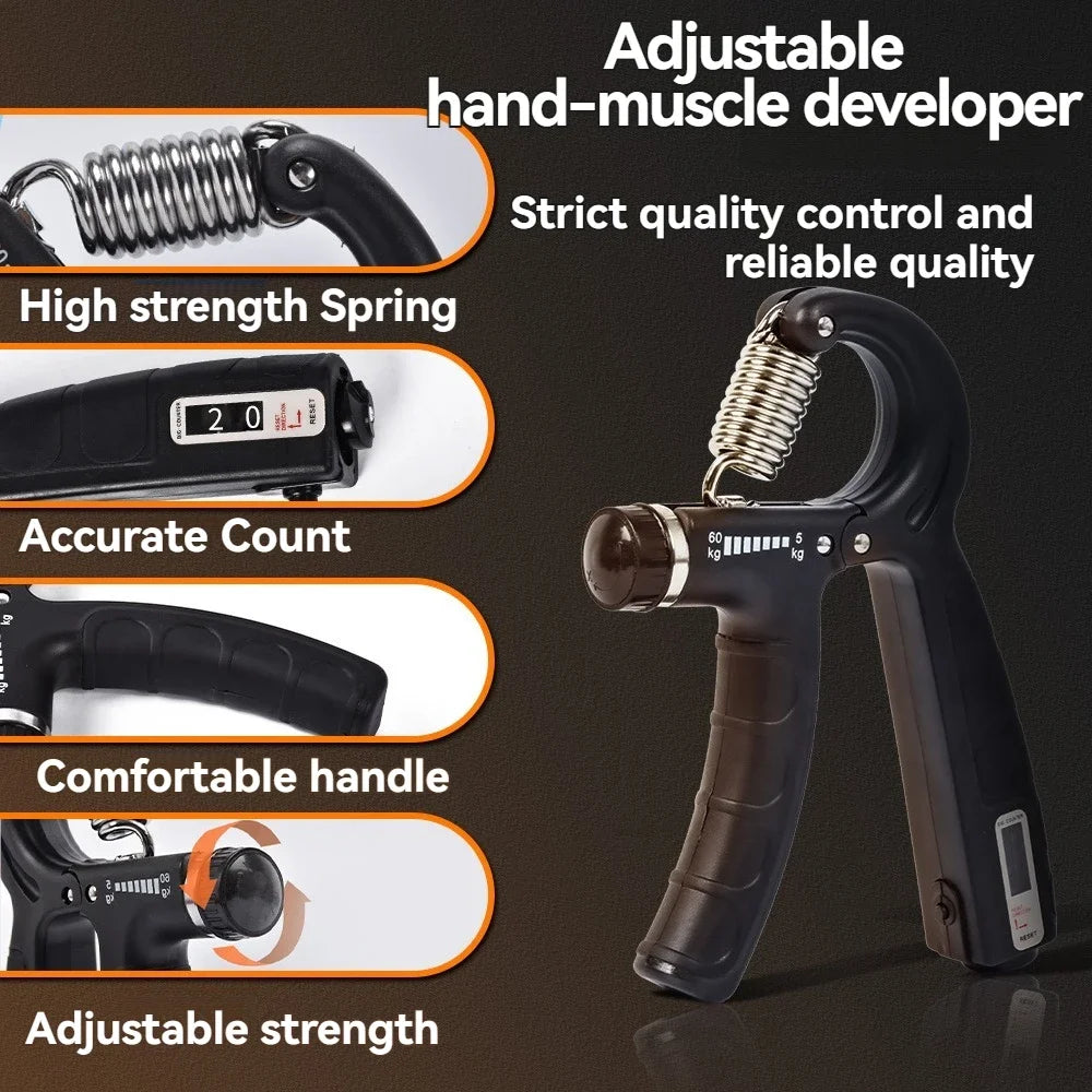 Adjustable Hand Grip Strength Trainer Set – 5 to 60kg