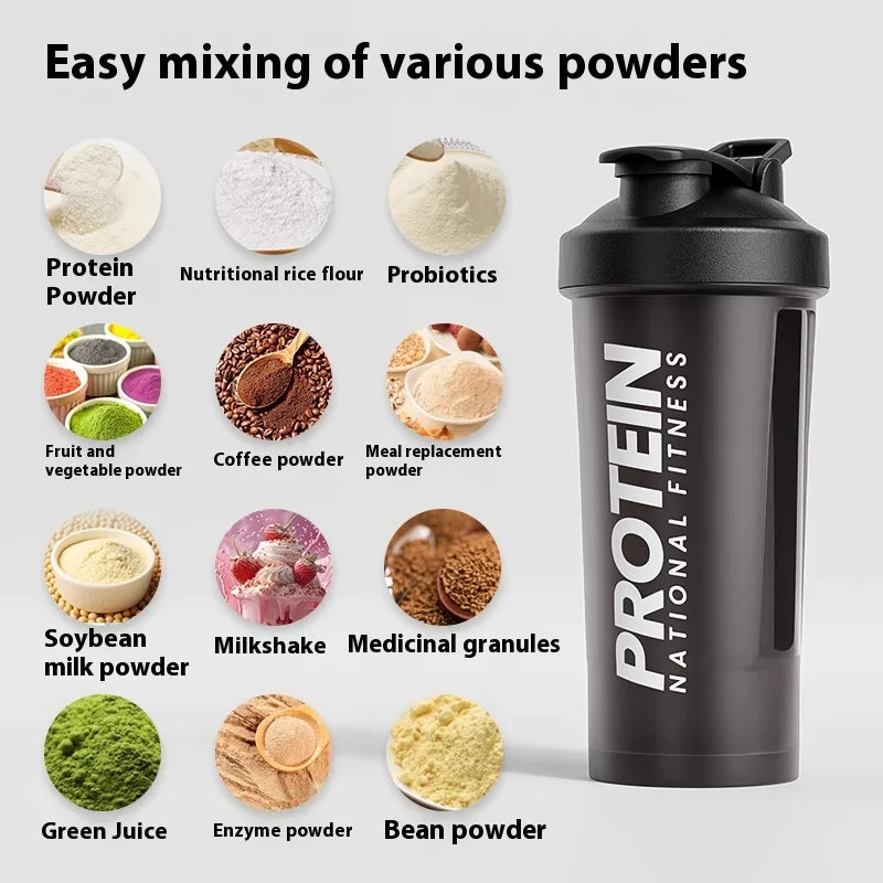 Protein Shaker Bottle – 600ml, BPA-Free
