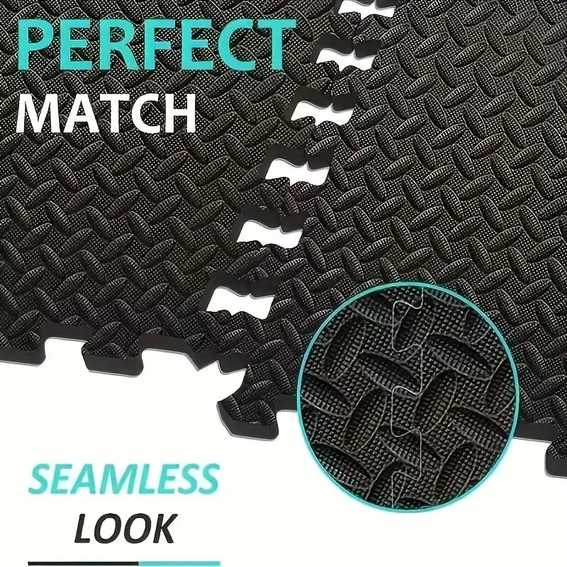 Interlocking Foam Floor Mats – 16 Piece Home Gym & Yoga Set