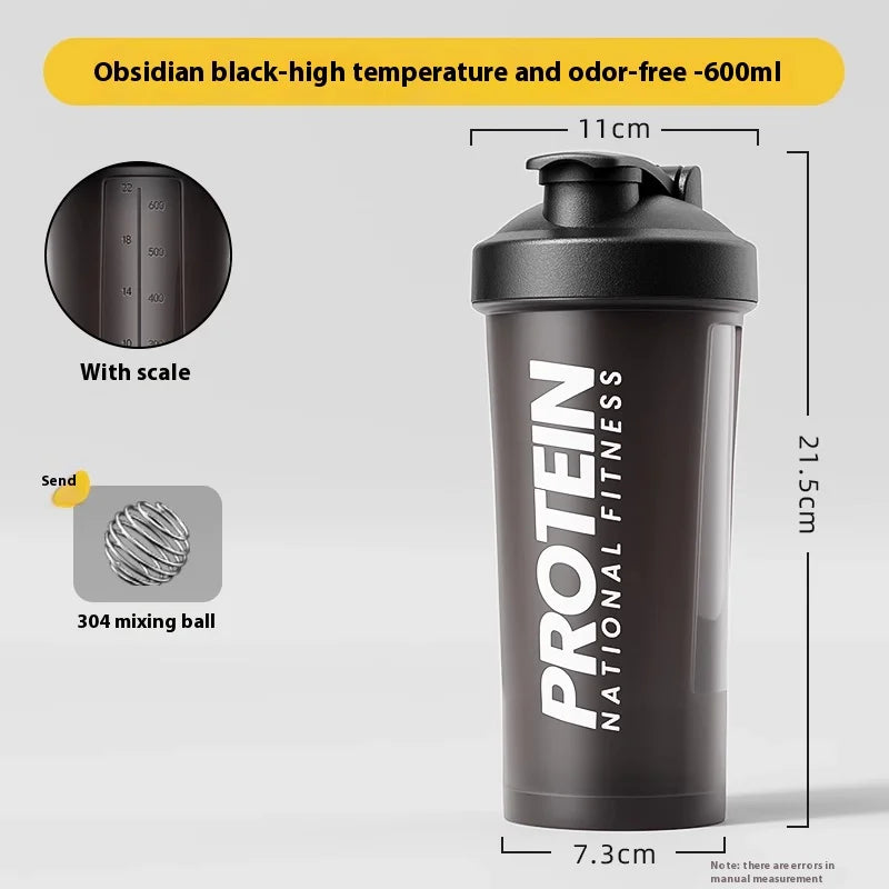 Protein Shaker Bottle – 600ml, BPA-Free