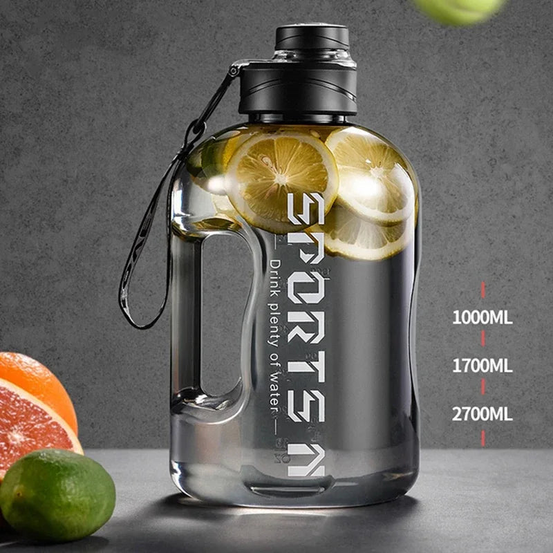 Large Capacity BPA-Free Sports Water Bottle – 1.7L or 2.7L